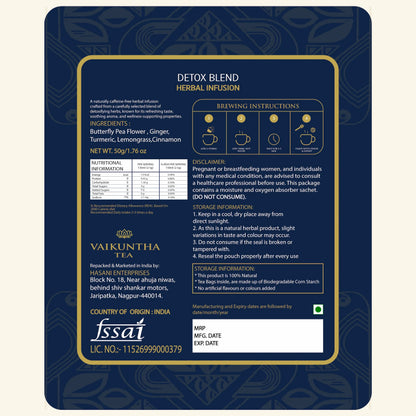 Detox herbal tea blend, 30 Teabags